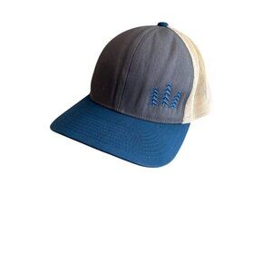 Pacific‎ Headwear Pine Tree Graphic Outdoor Camping Novelty Mesh Back Cap blue